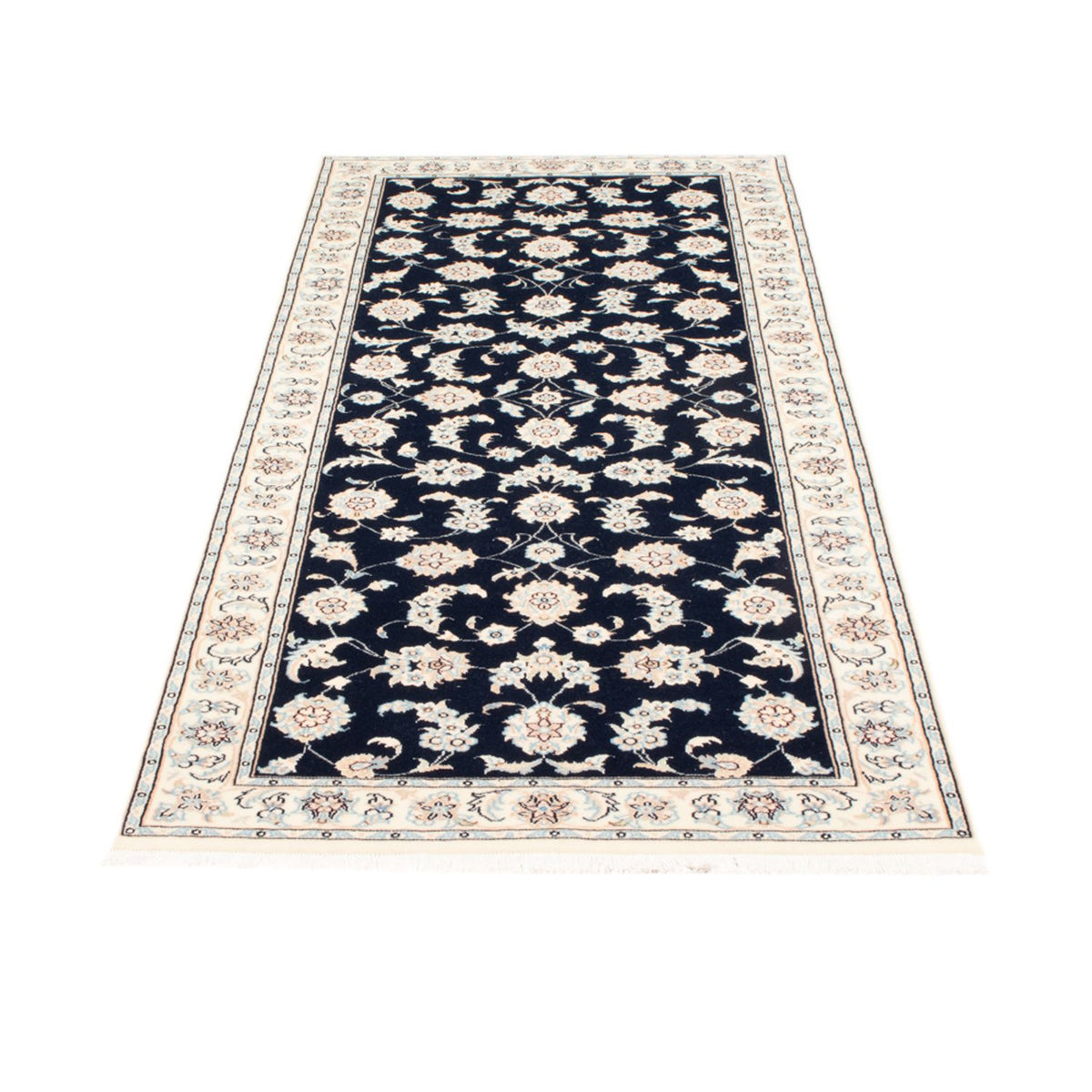 Runner Perser Rug - Nain - Royal - 200 x 80 cm - dark blue