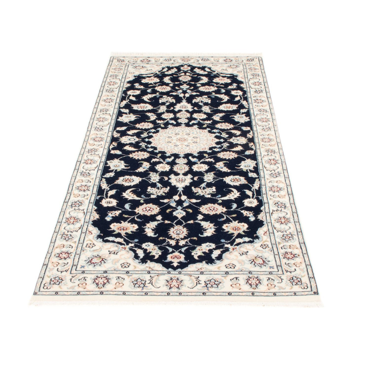 Runner Perser Rug - Nain - Royal - 204 x 81 cm - dark blue