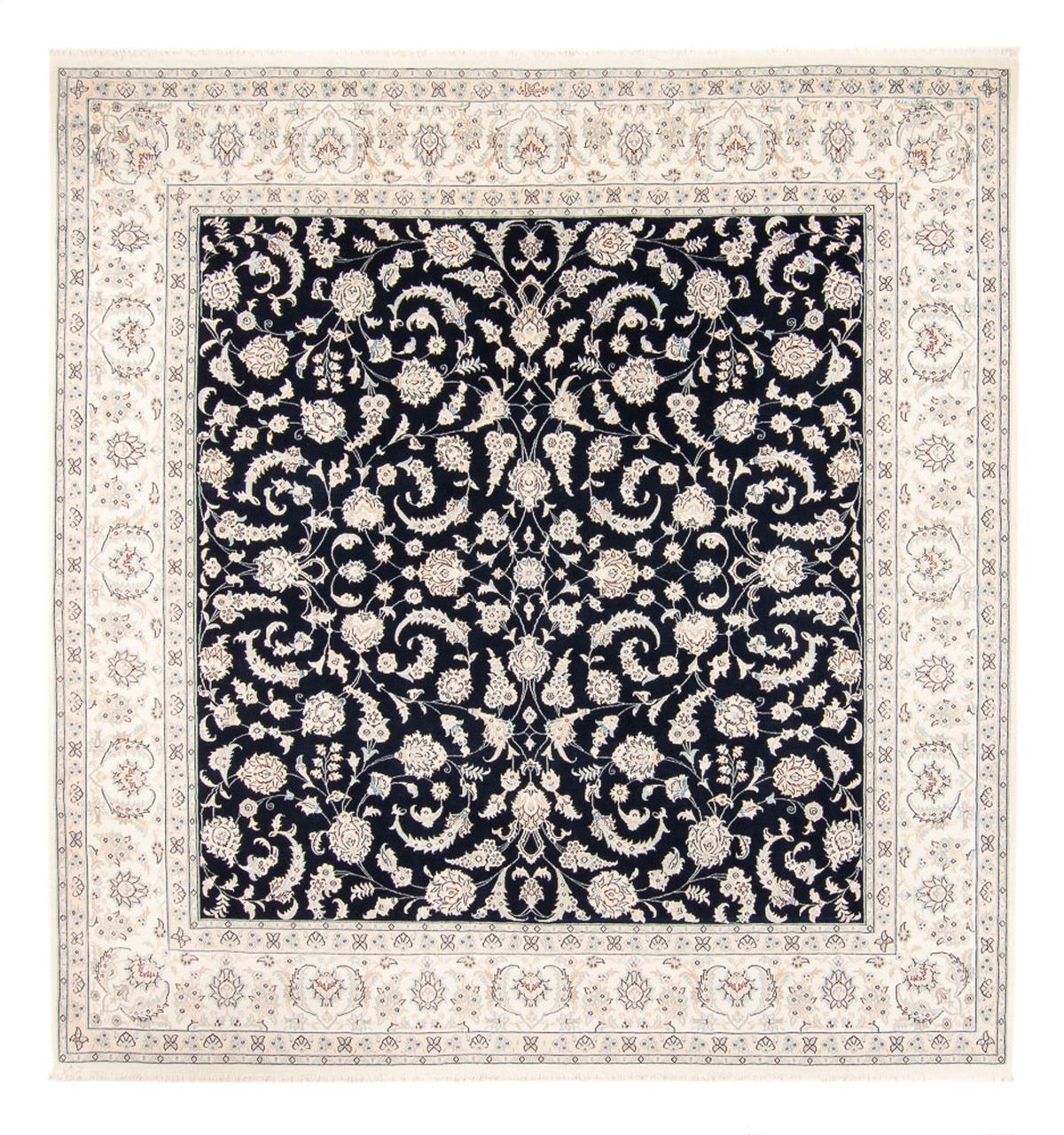 Perser Rug - Nain - 261 x 249 cm - dark blue
