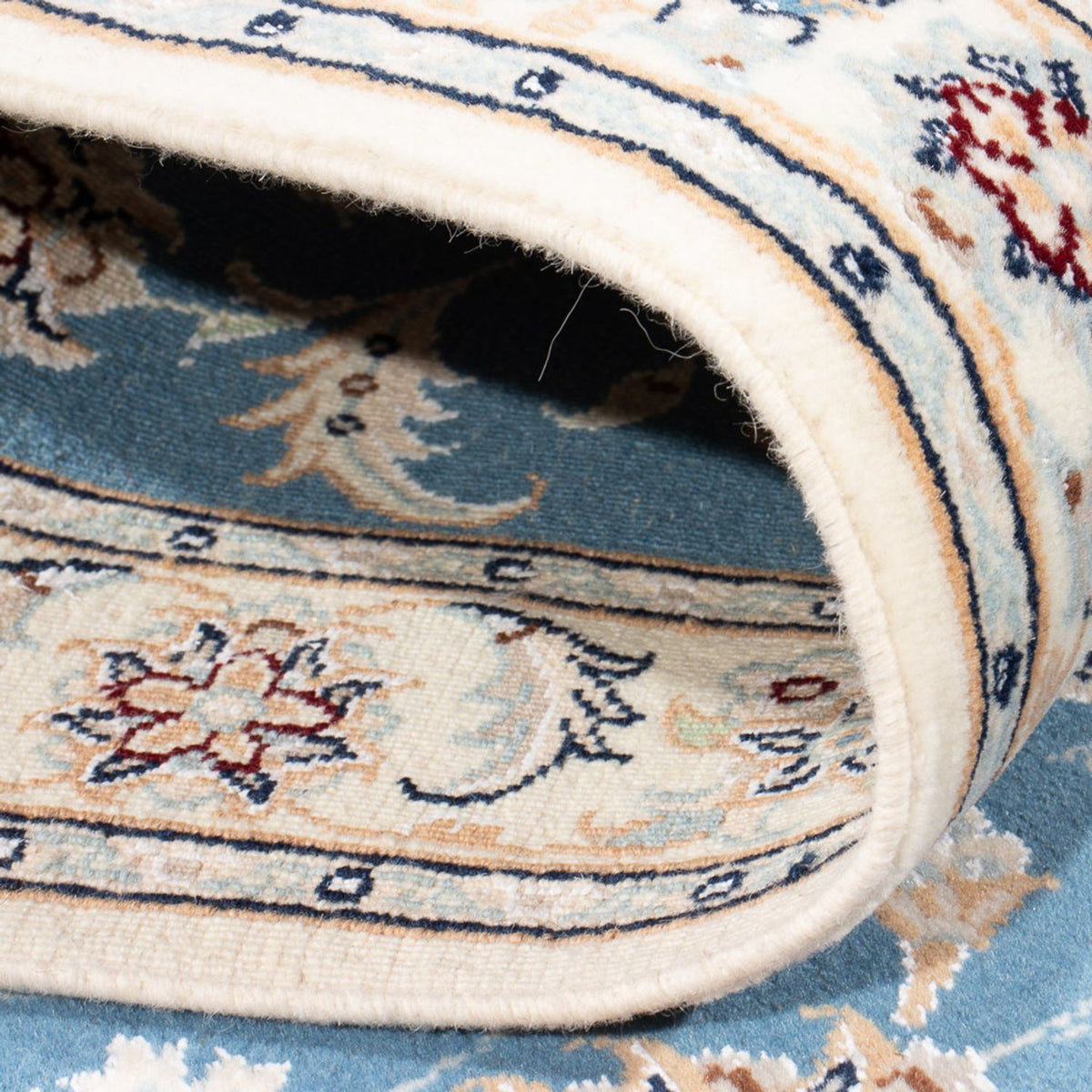 Runner Perser Rug - Nain - Premium - 245 x 82 cm - blue