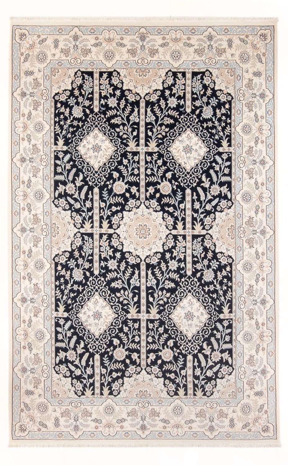 Perser Rug - Nain - Premium - 302 x 199 cm - dark blue