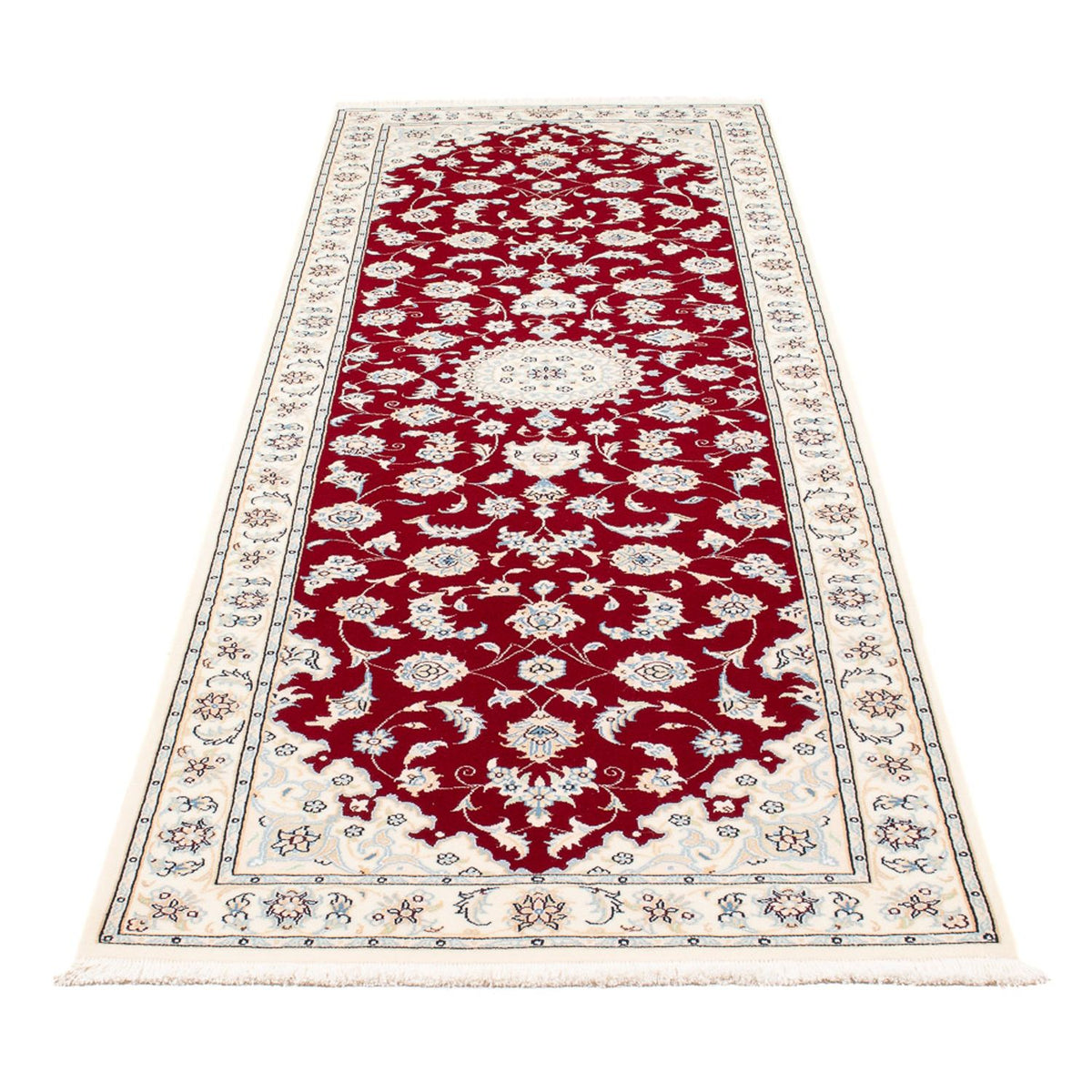 Runner Perser Rug - Nain - Premium - 254 x 82 cm - red
