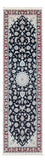 Runner Perser Rug - Nain - Premium - 259 x 80 cm - dark blue