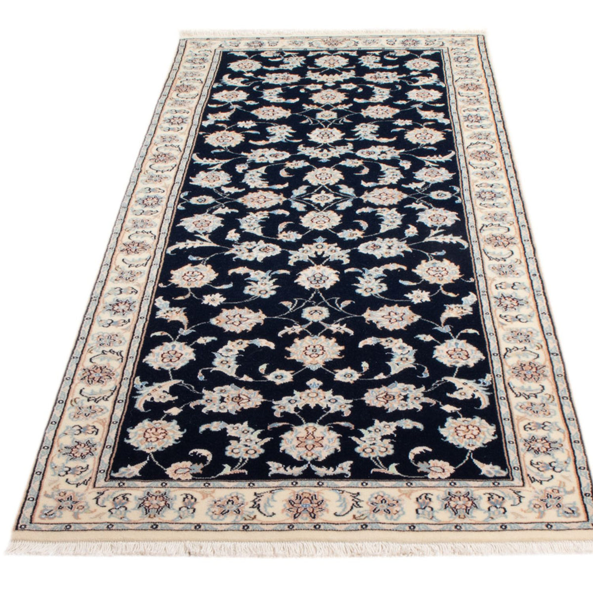 Runner Perser Rug - Nain - Royal - 207 x 80 cm - dark blue