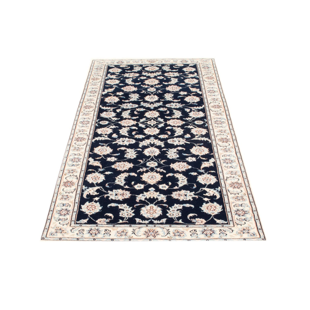 Runner Perser Rug - Nain - Royal - 205 x 80 cm - dark blue