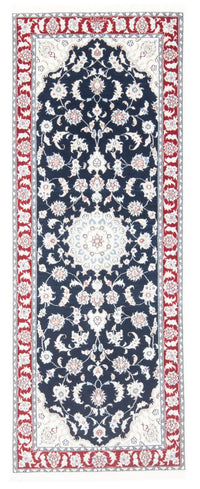 Runner Perser Rug - Nain - Royal - 196 x 79 cm - dark blue