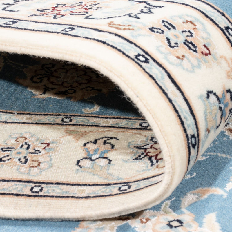 Runner Perser Rug - Nain - Royal - 209 x 84 cm - light blue