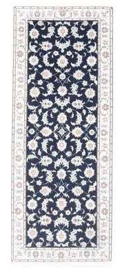 Runner Perser Rug - Nain - Royal - 202 x 78 cm - dark blue
