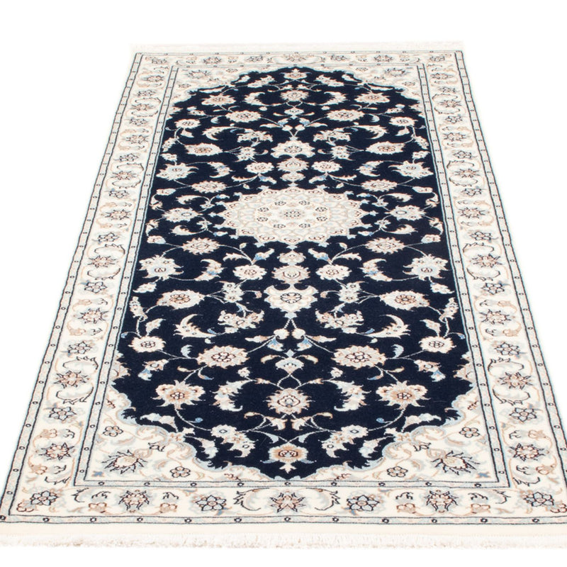 Runner Perser Rug - Nain - Royal - 200 x 81 cm - dark blue