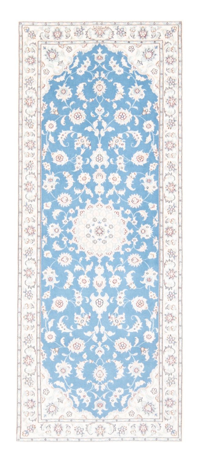 Runner Perser Rug - Nain - Royal - 197 x 82 cm - light blue