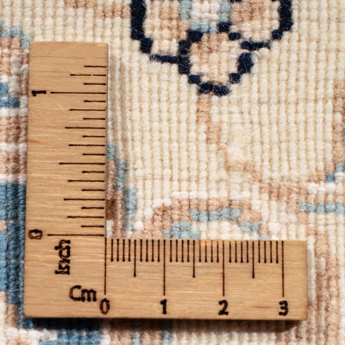 Runner Perser Rug - Nain - Royal - 204 x 82 cm - light blue