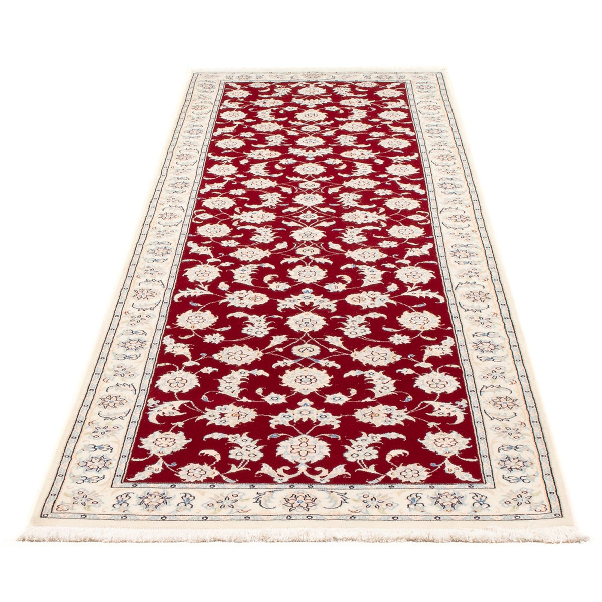 Runner Perser Rug - Nain - Premium - 248 x 82 cm - red