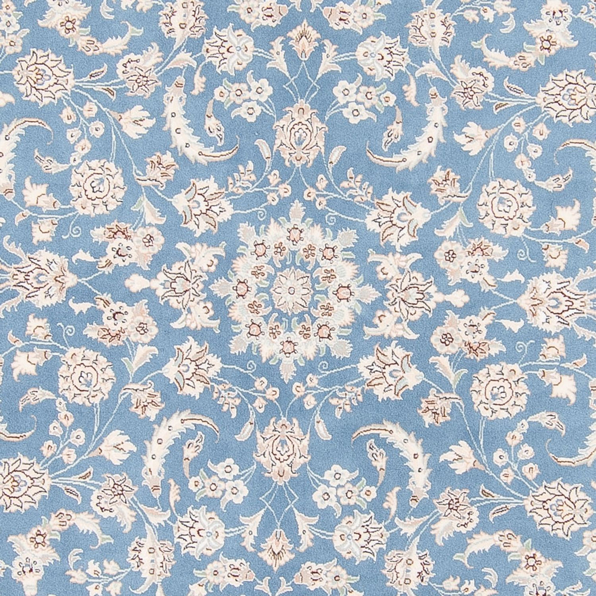 Perser Rug - Nain round  - 200 x 200 cm - light blue