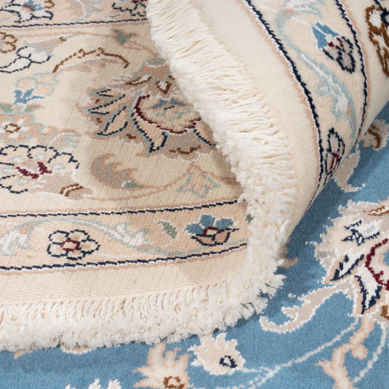 Perser Rug - Nain round  - 200 x 200 cm - light blue