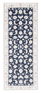 Runner Perser Rug - Nain - Royal - 200 x 80 cm - dark blue