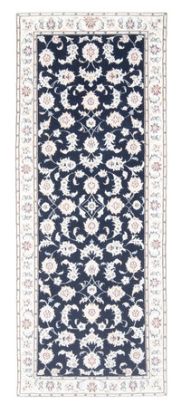 Runner Perser Rug - Nain - Royal - 200 x 80 cm - dark blue