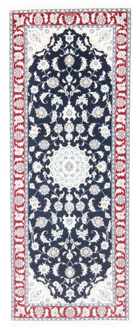 Runner Perser Rug - Nain - Royal - 203 x 81 cm - dark blue