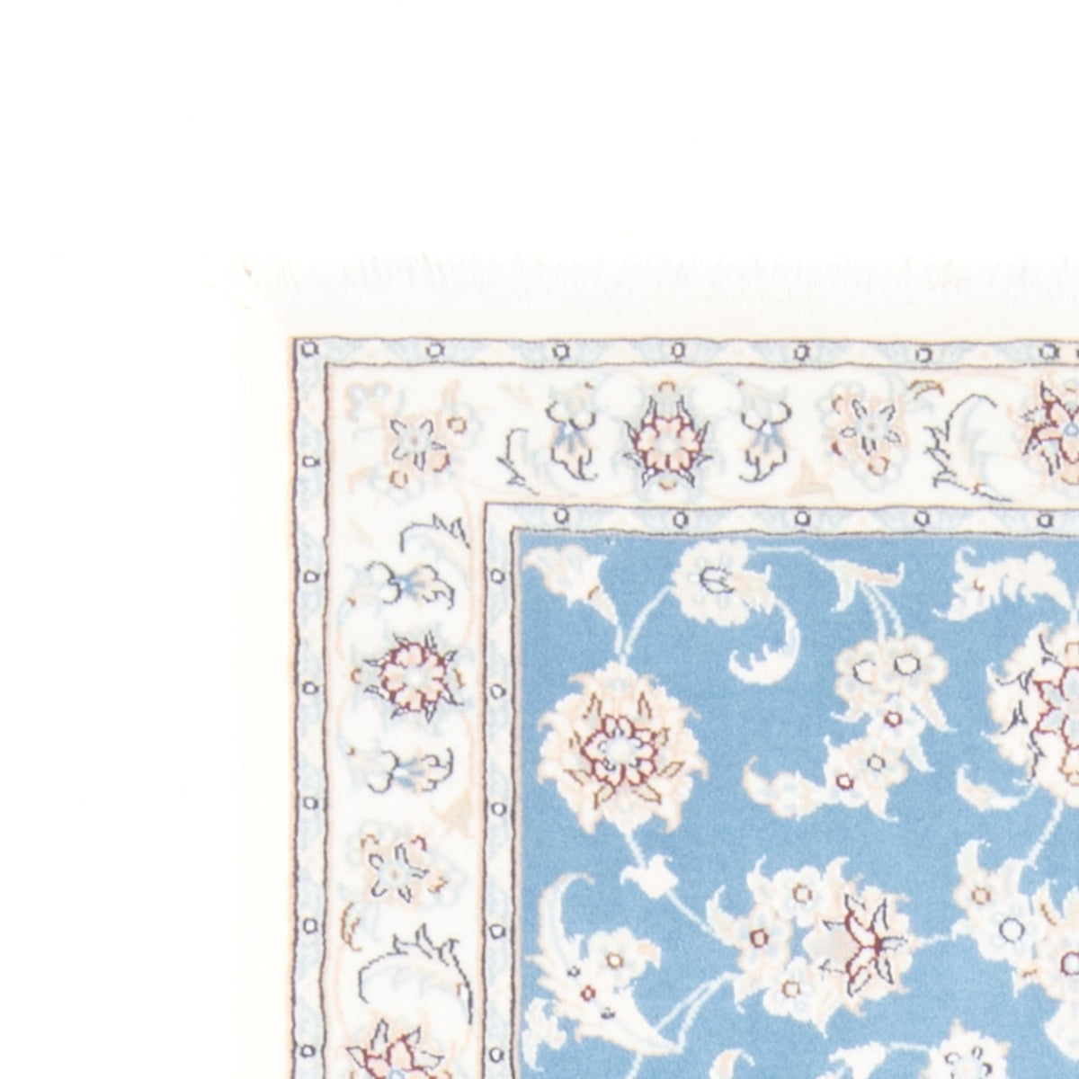 Runner Perser Rug - Nain - Royal - 200 x 80 cm - light blue