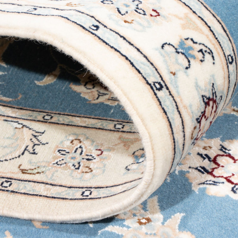 Runner Perser Rug - Nain - Royal - 200 x 80 cm - light blue