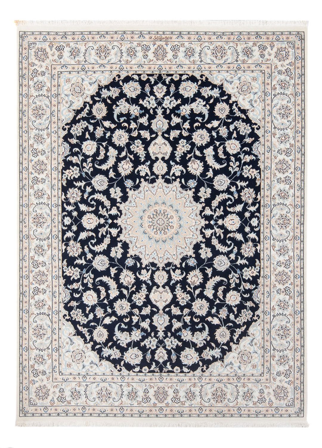 Perser Rug - Nain - Premium - 198 x 150 cm - dark blue