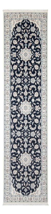 Runner Perser Rug - Nain - Premium - 302 x 80 cm - dark blue