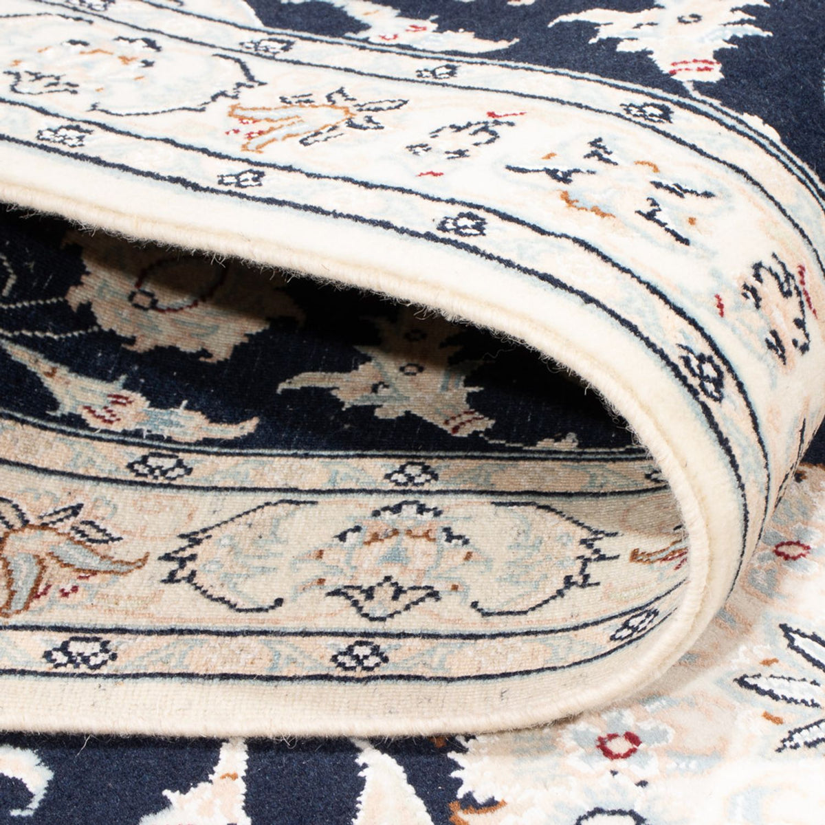 Runner Perser Rug - Nain - Premium - 302 x 80 cm - dark blue