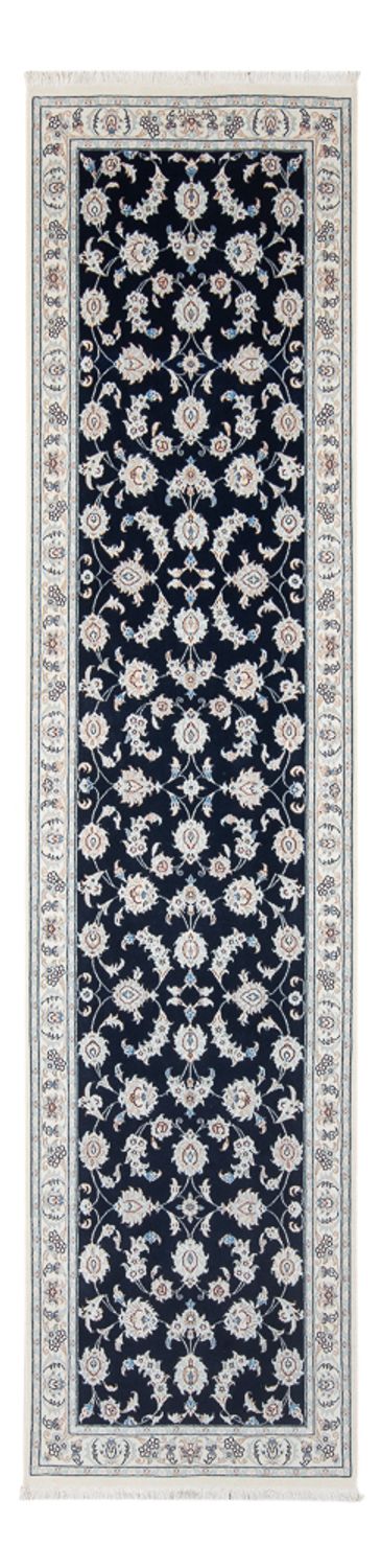 Runner Perser Rug - Nain - Premium - 302 x 82 cm - dark blue