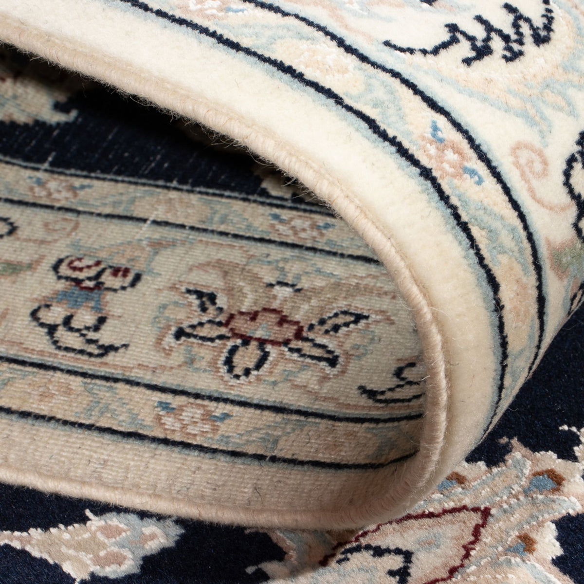 Runner Perser Rug - Nain - Premium - 293 x 81 cm - dark blue