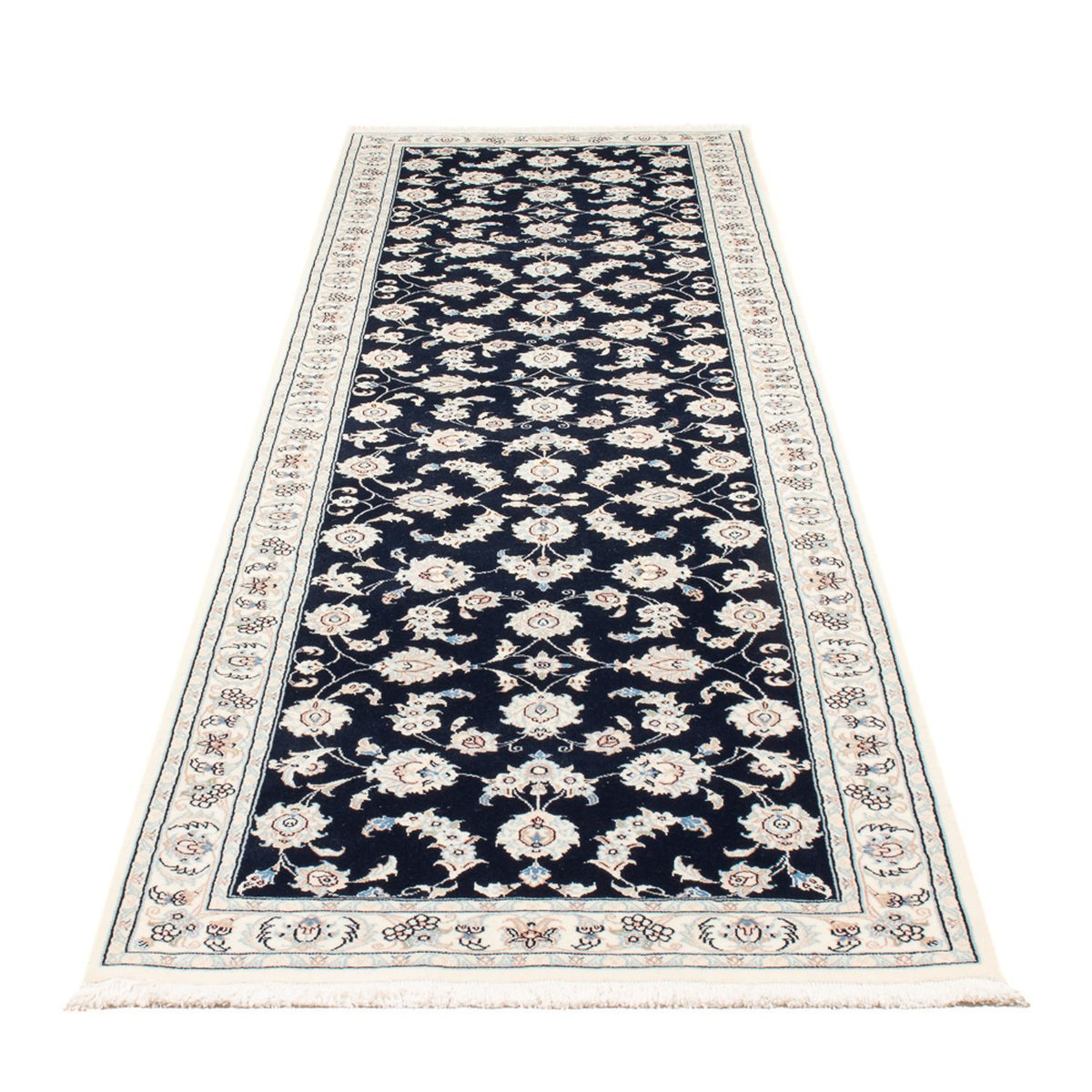 Runner Perser Rug - Nain - Premium - 293 x 81 cm - dark blue
