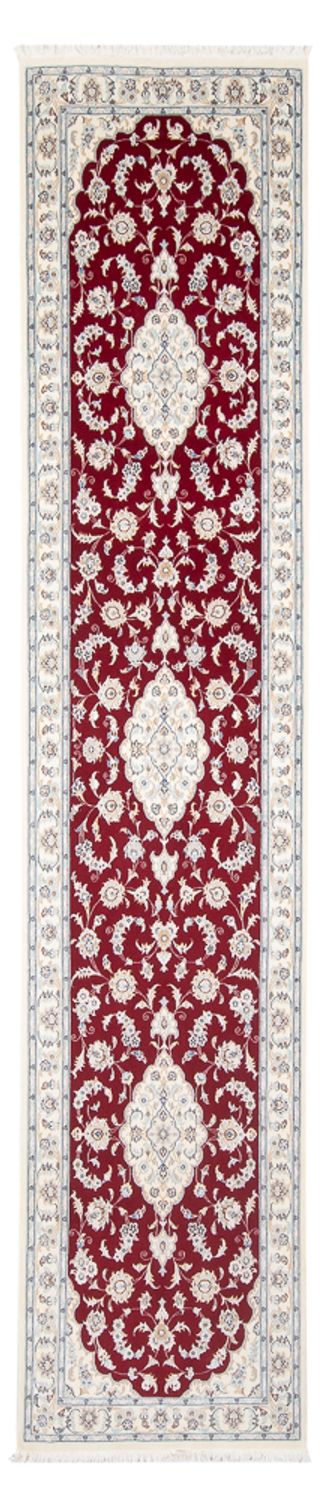 Runner Perser Rug - Nain - Premium - 351 x 85 cm - red