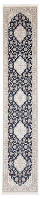 Runner Perser Rug - Nain - Premium - 400 x 90 cm - dark blue