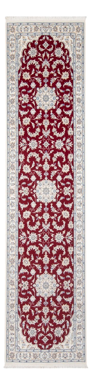 Runner Perser Rug - Nain - Premium - 302 x 82 cm - red