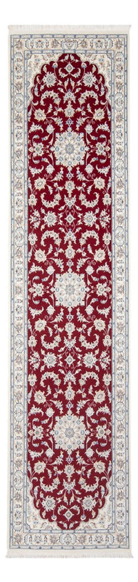 Runner Perser Rug - Nain - Premium - 302 x 82 cm - red