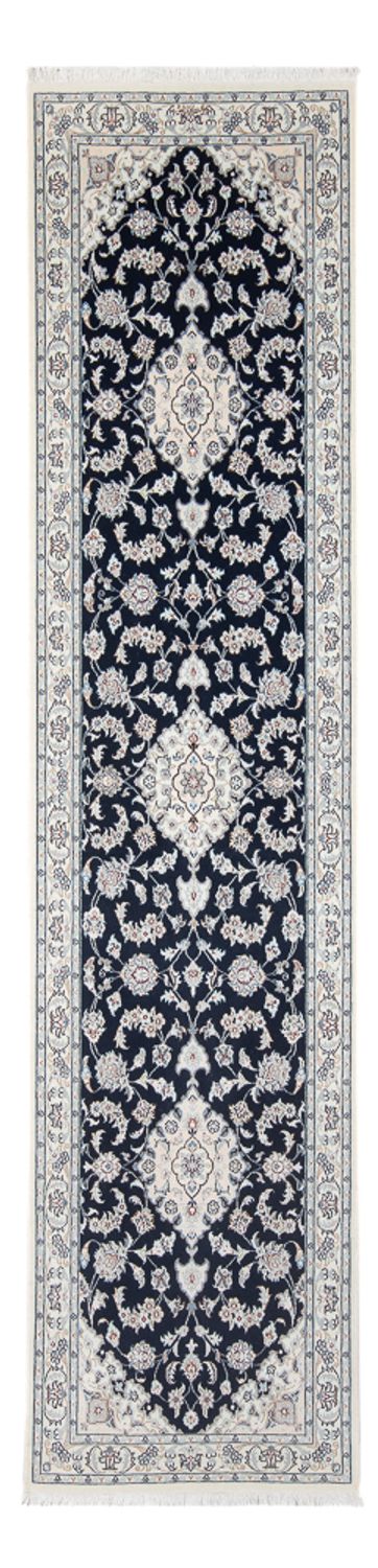 Runner Perser Rug - Nain - Premium - 300 x 80 cm - dark blue