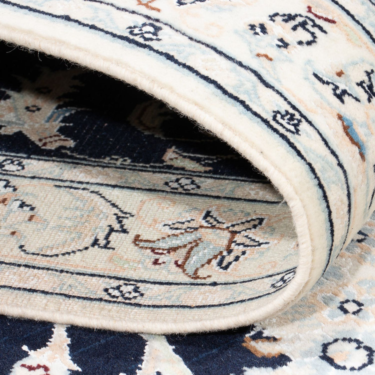 Runner Perser Rug - Nain - Premium - 322 x 80 cm - dark blue