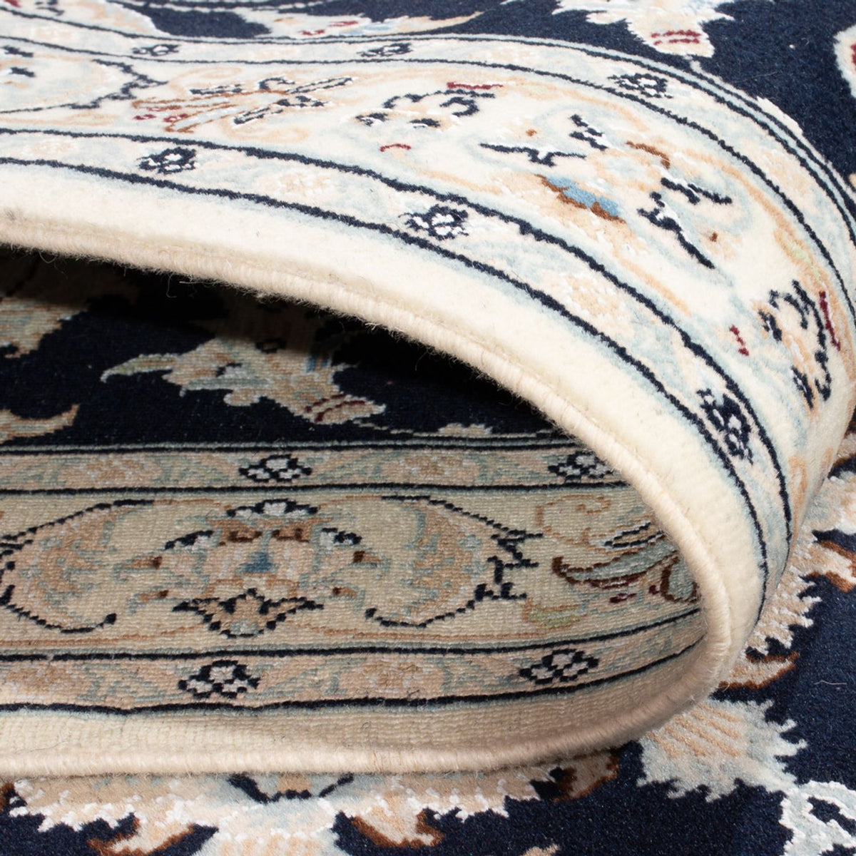 Runner Perser Rug - Nain - Premium - 301 x 83 cm - dark blue