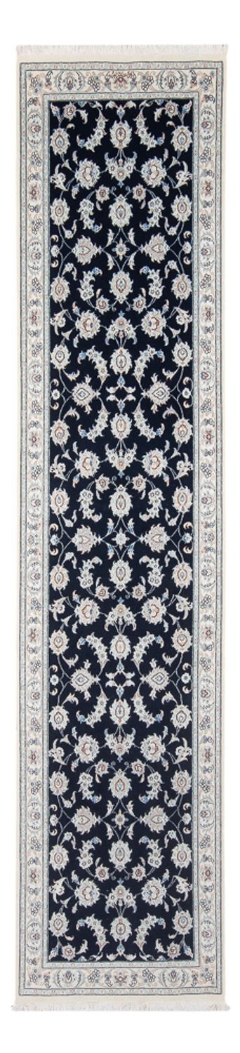 Runner Perser Rug - Nain - Premium - 302 x 80 cm - dark blue