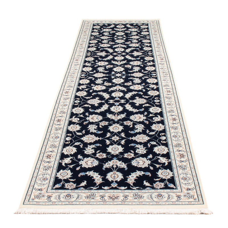Runner Perser Rug - Nain - Premium - 302 x 80 cm - dark blue