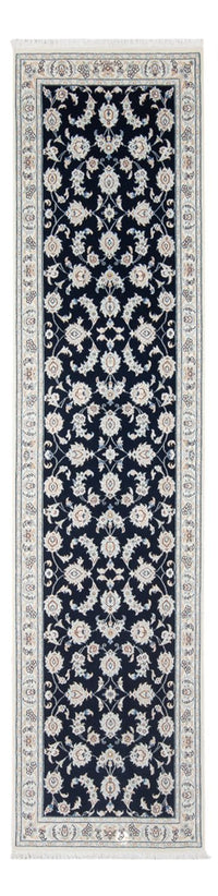 Runner Perser Rug - Nain - Premium - 302 x 82 cm - dark blue