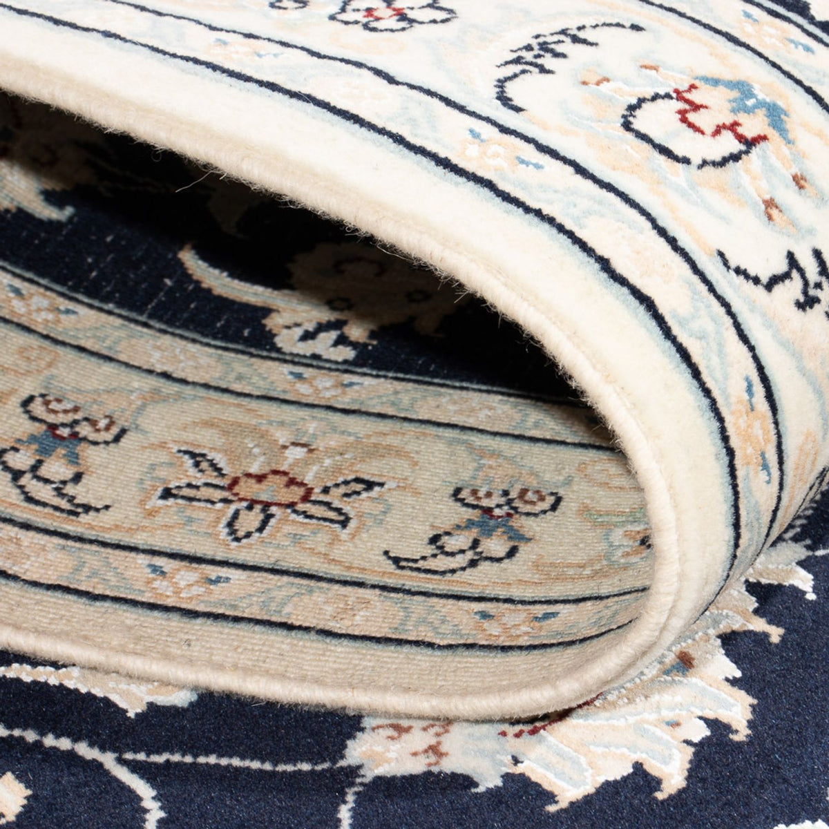 Runner Perser Rug - Nain - Premium - 302 x 82 cm - dark blue