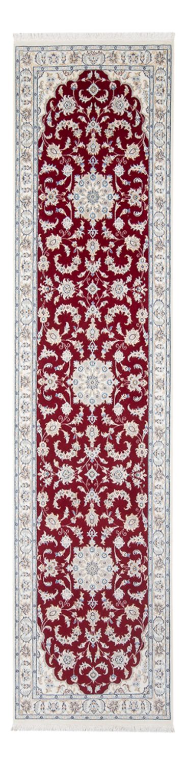 Runner Perser Rug - Nain - Premium - 302 x 82 cm - red