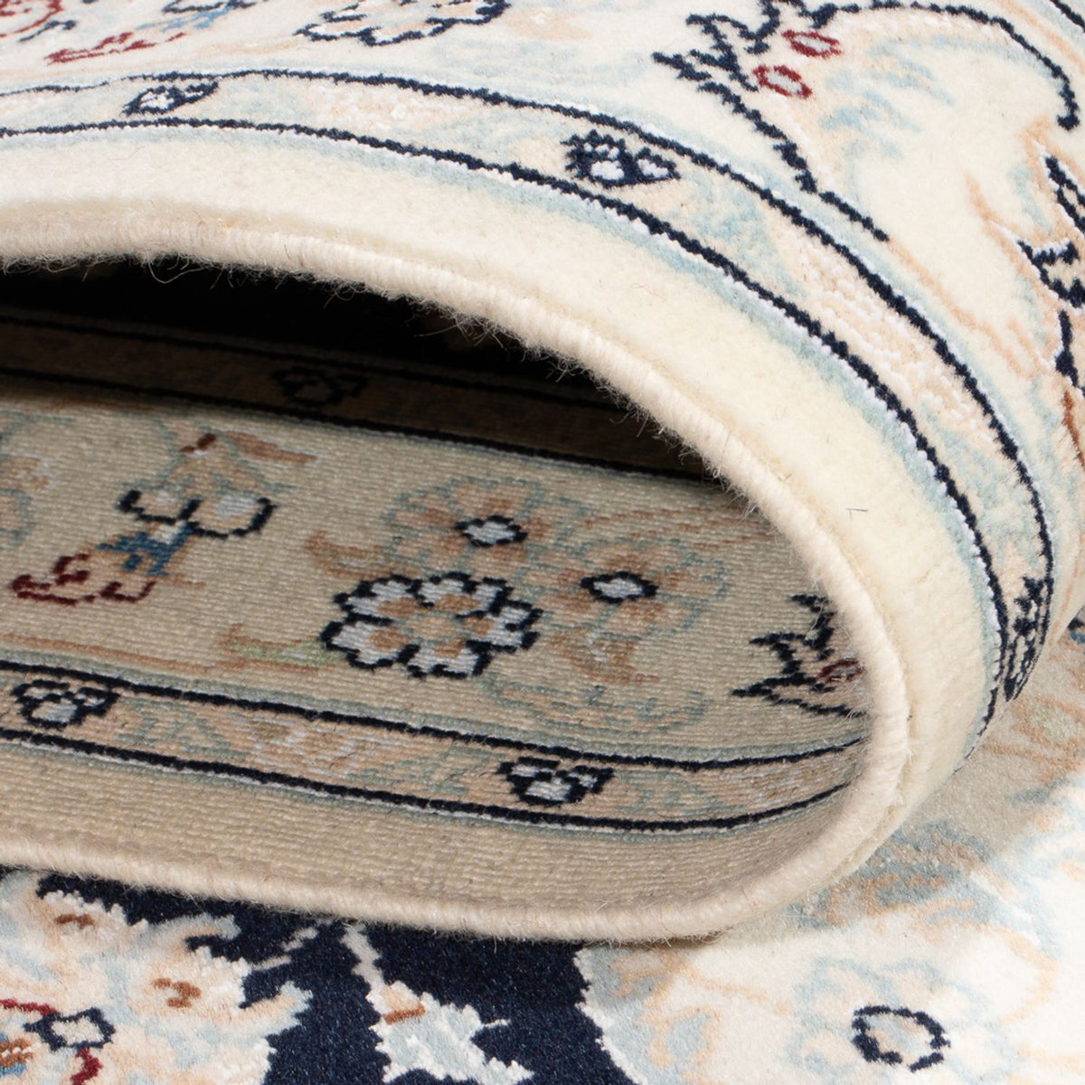 Runner Perser Rug - Nain - Premium - 344 x 90 cm - dark blue