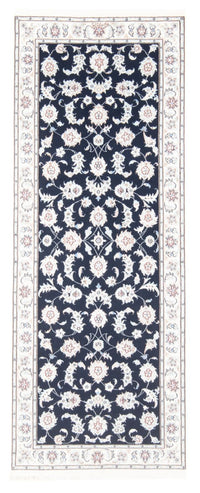 Runner Perser Rug - Nain - Royal - 197 x 80 cm - dark blue