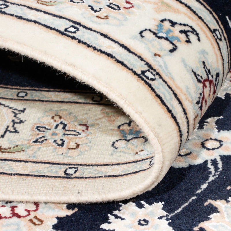 Runner Perser Rug - Nain - Royal - 197 x 80 cm - dark blue