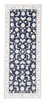 Runner Perser Rug - Nain - Royal - 196 x 80 cm - dark blue