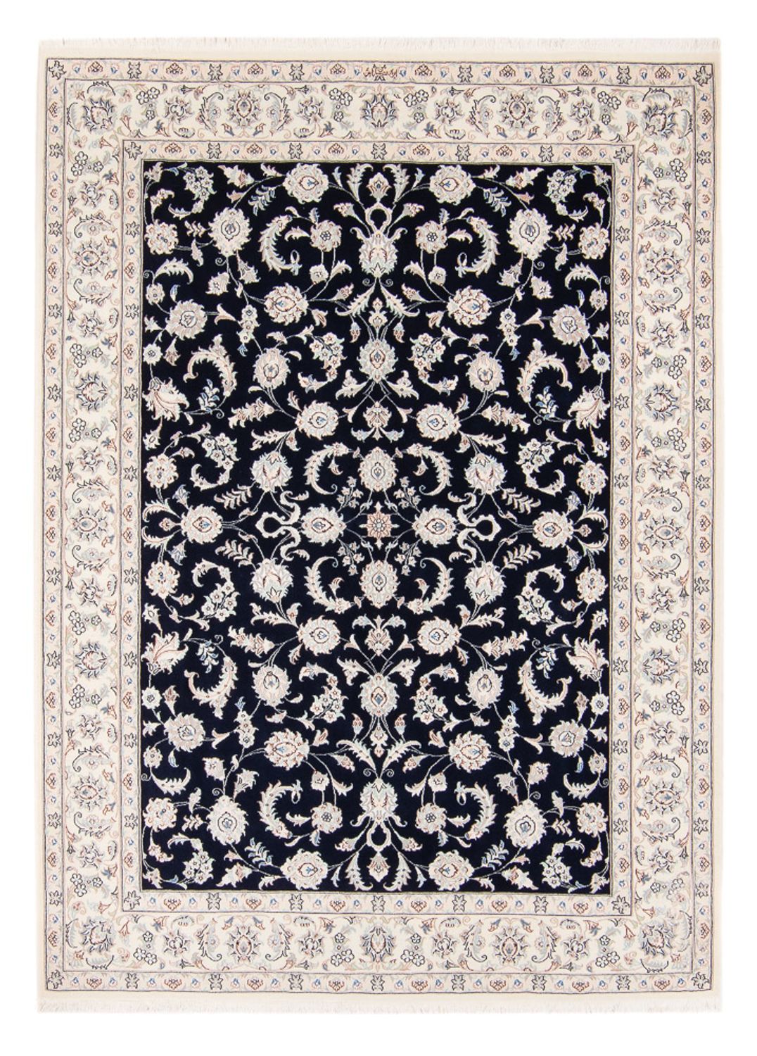 Perser Rug - Nain - 233 x 170 cm - dark blue