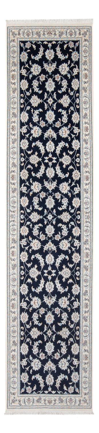 Runner Perser Rug - Nain - Premium - 304 x 81 cm - dark blue