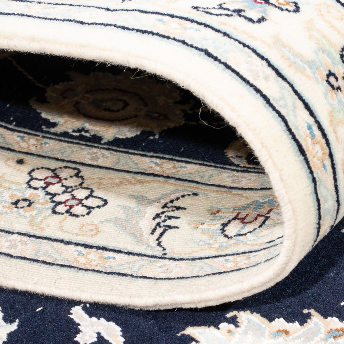 Runner Perser Rug - Nain - Premium - 304 x 81 cm - dark blue