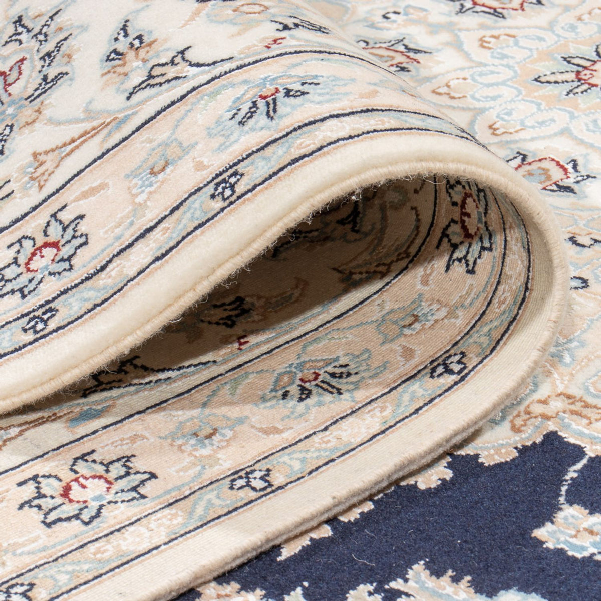 Perser Rug - Nain - Premium - 345 x 247 cm - dark blue