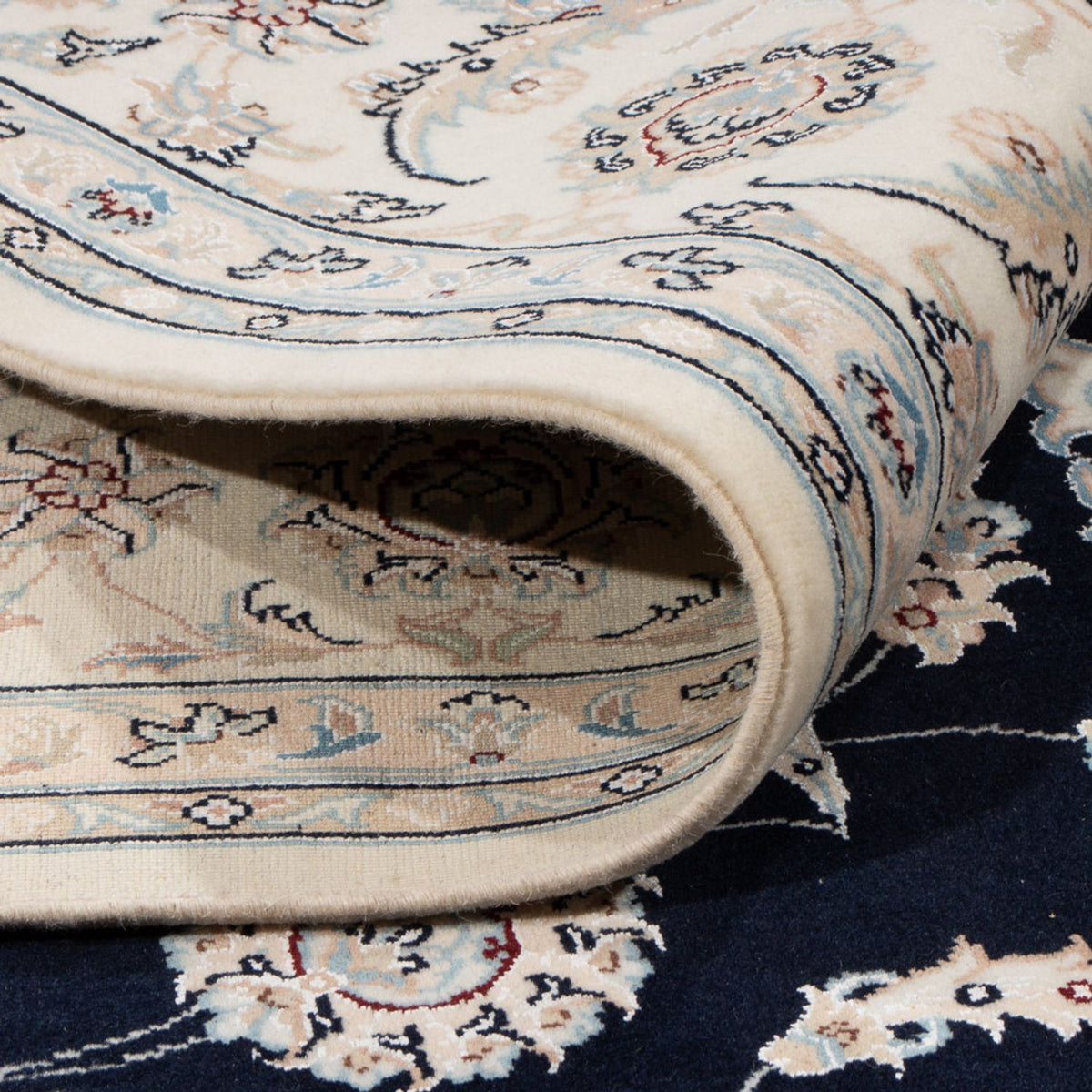 Perser Rug - Nain - 278 x 223 cm - dark blue